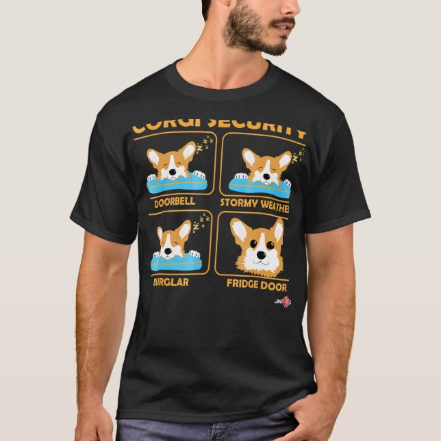 Camiseta Corgi Corgi Security Corgi (Frente)