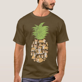 Camiseta Corgi Corgis Pineapple Dog Distinto
