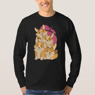 Camiseta Corgi Corvo Cachorro Cachorro Cachorro Cachorro Ca