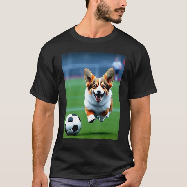 Camiseta Corgi de Futebol (Frente)