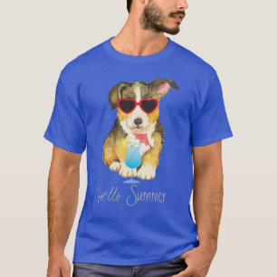 Camiseta Corgi de Galês do Pembroke do verão