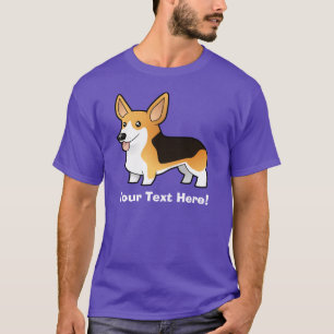 Camiseta Corgi de Galês do Pembroke dos desenhos animados