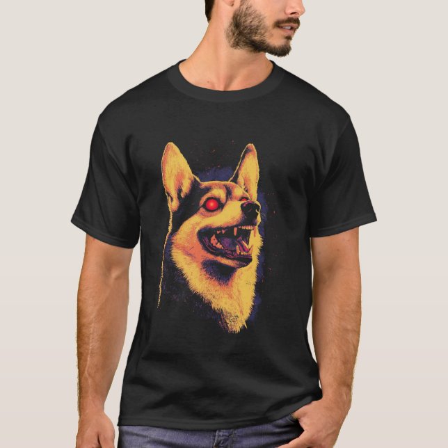 Camiseta Corgi de Halloween (Frente)