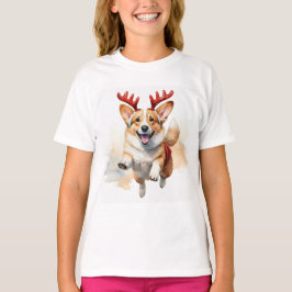 Camiseta Corgi de Natal com Rebeldes