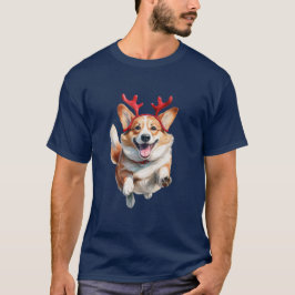 Camiseta Corgi de Natal com Rebeldes