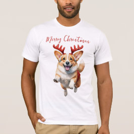 Camiseta Corgi de Natal com Rebeldes
