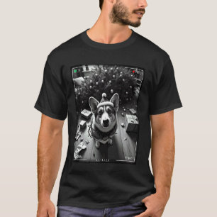 Camiseta Corgi de Natal Flagrou na Câmera