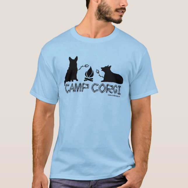 Camiseta Corgi do acampamento (Frente)