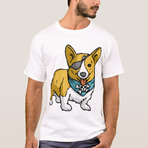 Camiseta Corgi do pirata