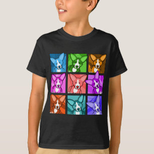 Camiseta Corgi do pop art