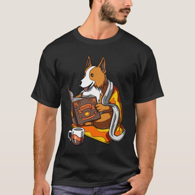 Camiseta Corgi Dog Book (Frente)