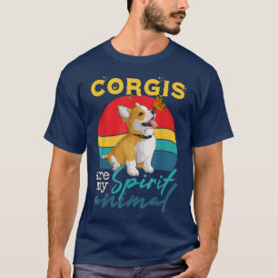 Camiseta Corgi Dog Breed Corgis É Meu Animal Espiritório