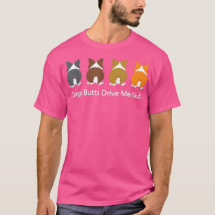 Camiseta Corgi Dog CORGI BUMBUNS ME CONDUZEM LOUCOS