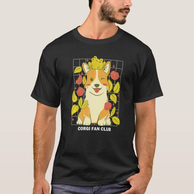Camiseta Corgi Dog Cute Playful Puppy Mom Mama Lover Premiu (Frente)