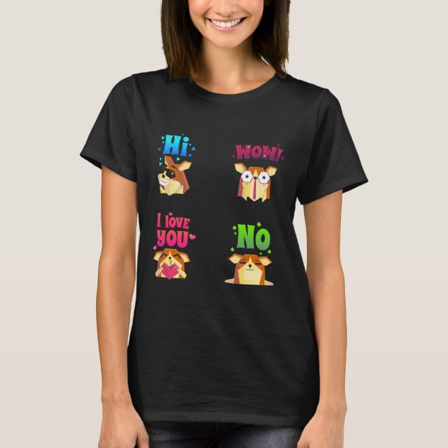 Camiseta Corgi Dog Emotion (Frente)