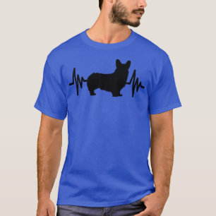 Camiseta Corgi Dog Heartbeat Black219