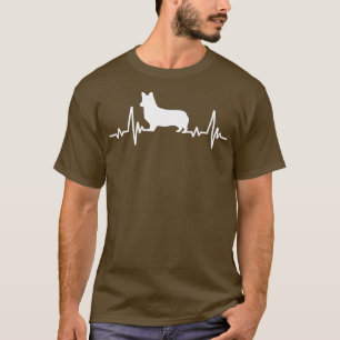Camiseta Corgi Dog Heartbeat Pai 221