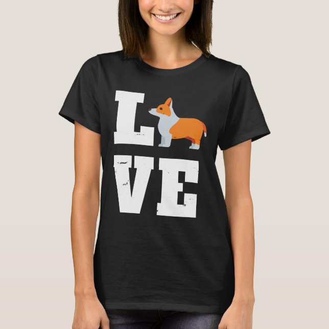 Camiseta Corgi Dog I Love Corgis (Frente)