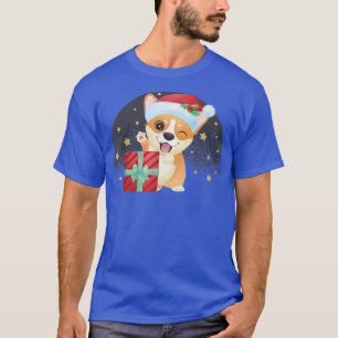 Camiseta Corgi Dog Lover T Corgi Papais noeis Árvore de Nat