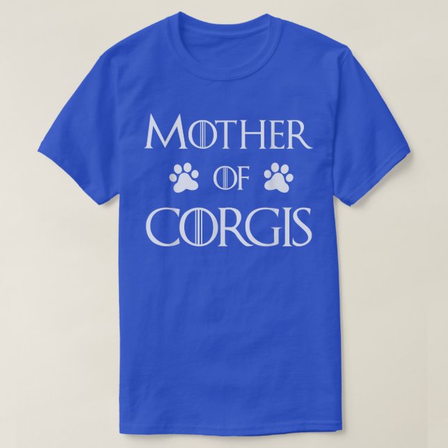 Camiseta Corgi Dog Mãe Mãe de Corgis (Frente do Design)