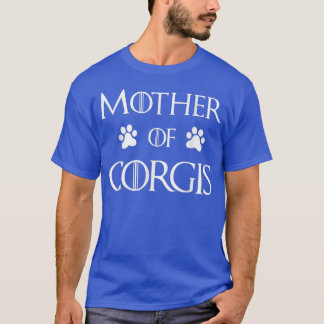 Camiseta Corgi Dog Mãe Mãe de Corgis
