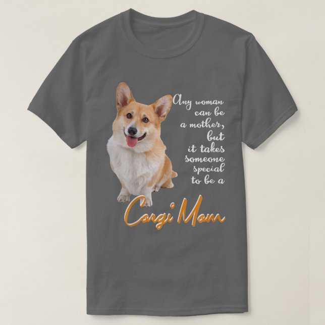 Camiseta Corgi Dog Mãe Mãe Especial Mãe Para Mulheres (Frente do Design)