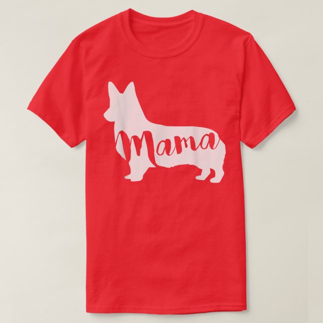 Camiseta Corgi Dog MAMA (Frente do Design)