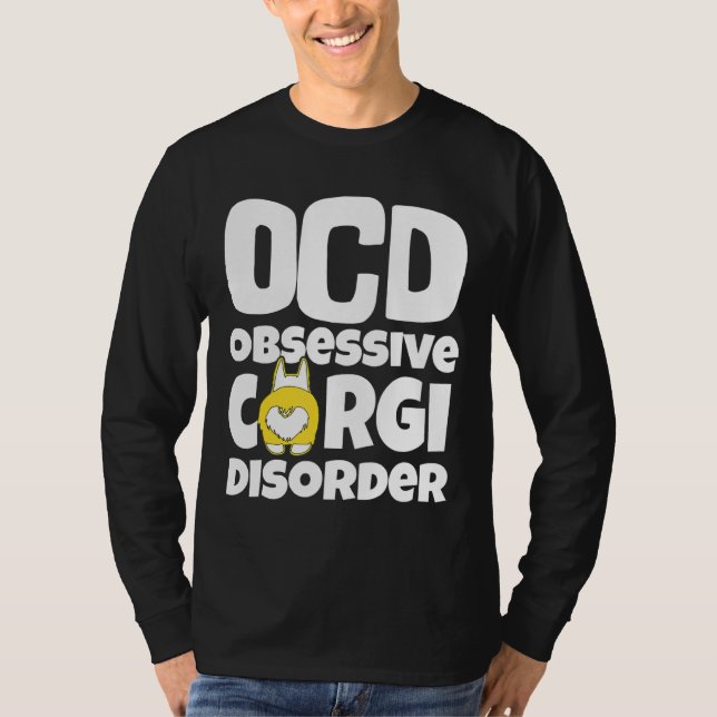 Camiseta Corgi Dog Ocd Obsessive Corgi Disorder (Frente)