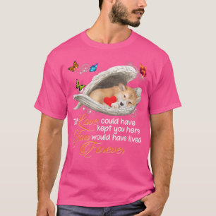 Camiseta Corgi Dog Paw ama Perda de Cachorro Belo Memor de