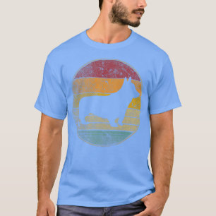 Camiseta Corgi Dog Pet Vintage Distressed Retro 70s 80s 90s