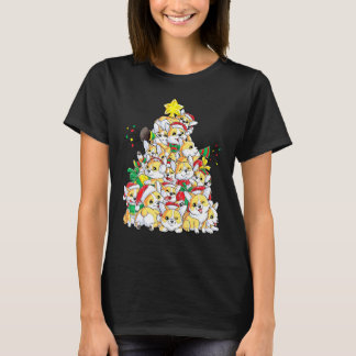Camiseta Corgi Dog Reindeer Feliz Papais noeis Corgmas Corg