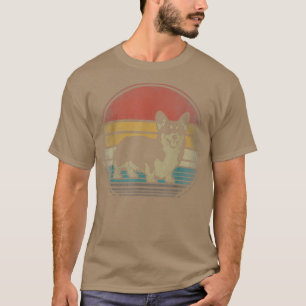 Camiseta Corgi Dog Retro Vintage 60s 70s Funny Corgi Loves