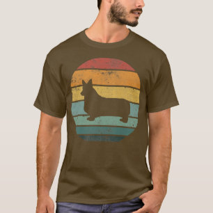 Camiseta Corgi Dog Retro Vintage 70s 80s Style Breed Kennel