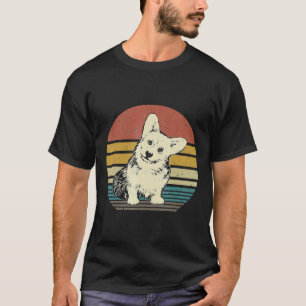 Camiseta Corgi Dog Retro Vintage Corgi Loves