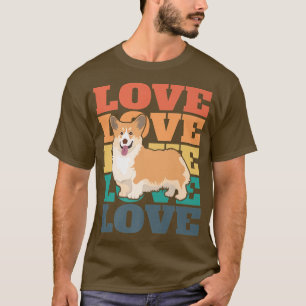 Camiseta Corgi Dog Retro Vintage Love Dog Owner Slogan-427