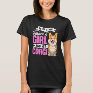 Camiseta Corgi Dog Roupa Para Meninas Proprietárias De Cach