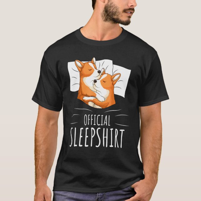 Camiseta Corgi Dog - Sleep oficial (Frente)