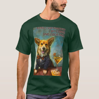 Camiseta Corgi E Cocktail