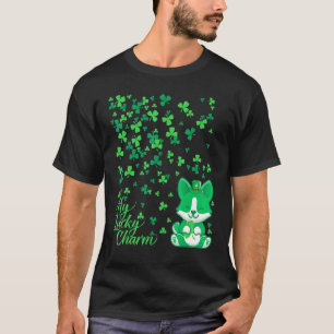 Camiseta Corgi É Meu Amuleto da Sorte Dia de São Patrício C