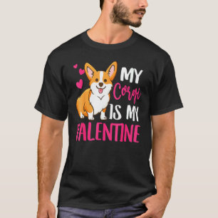 Camiseta Corgi é meu namorado, Dog Love-r Pai Mãe, Menino M