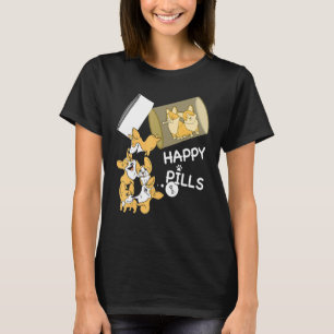 Camiseta Corgi é minha pílula feliz para donos de cachorros