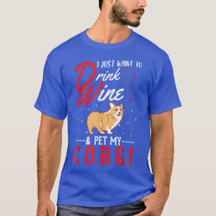 Camiseta Corgi E Vinho