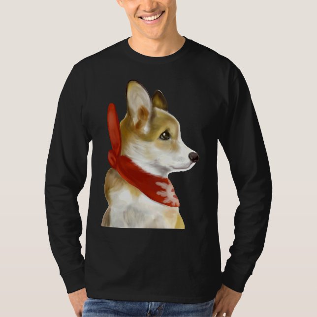 Camiseta Corgi Em Vermelho (Frente)