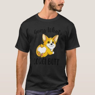 Camiseta Corgi Engraçado Adivinha Cachorrinho Fofo Cachorro
