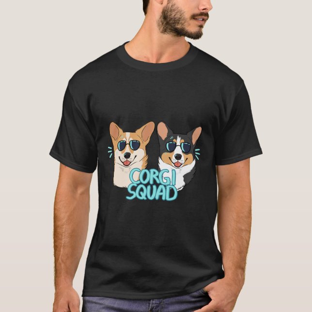 Camiseta Corgi Esquadrou O Médico E A Rainha (Frente)