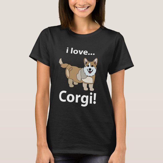 Camiseta Corgi Eu Amo Corgi  (Frente)