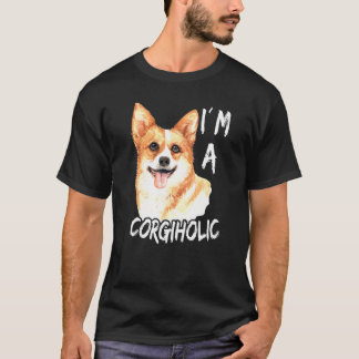 Camiseta Corgi Eu Sou Um Corgihólico Corgis Cachorro Corgi