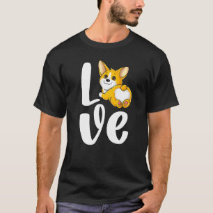 Camiseta Corgi Fofo Pembroke Galês Cachorro Bunda Amor Cach