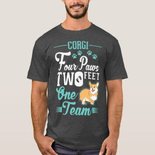 Camiseta Corgi Four Paws Two Feet One Team Corgi-479