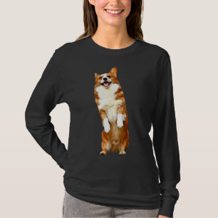 Camiseta Corgi Funny Cutie em Pé de 297